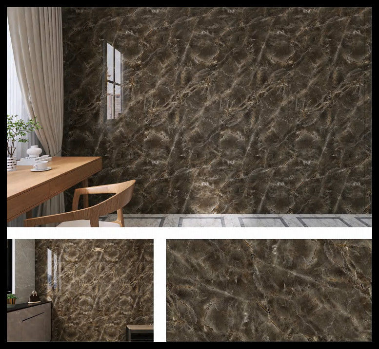 Marble Llook Tile PET Wall Sticker Wall Decoration Bảo vệ âm thanh chống va chạm